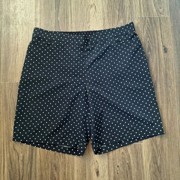 💙 Talbots Polkadot Lightweight Pull On Shorts Elastic Waistband With Pockets - Picture 8 of 8